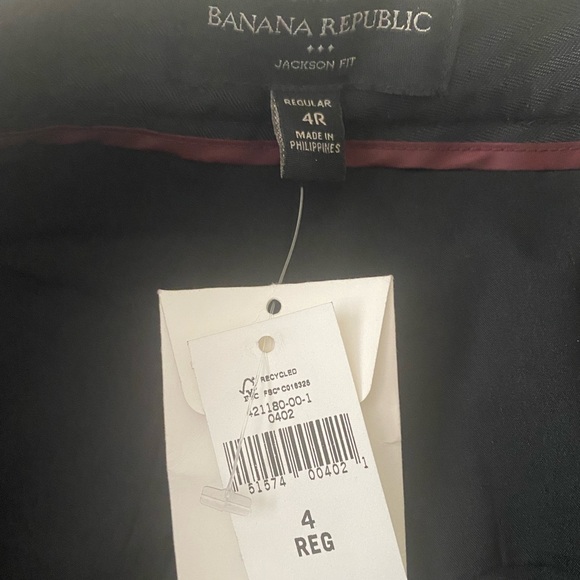 NWT Women’s Banana Republic Black Jackson Fit Dress Pants - size 4R - Picture 7 of 16
